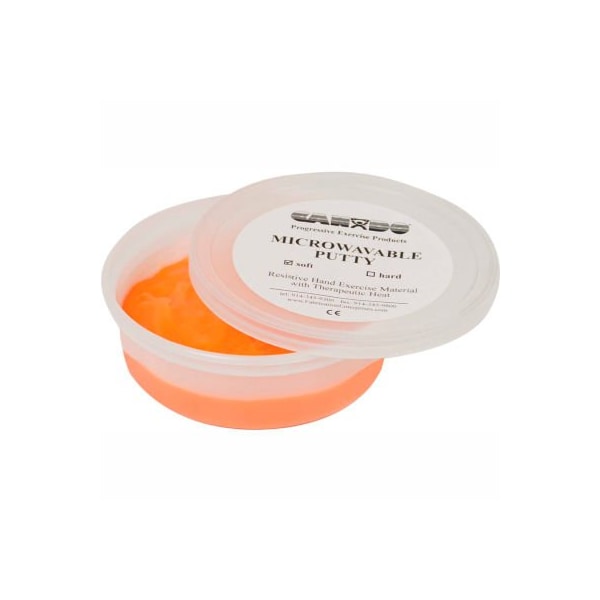 Fabrication Enterprises Theraputty Microwaveable Exercise Putty, Soft, Orange, 4 Ounce 296852 - main
